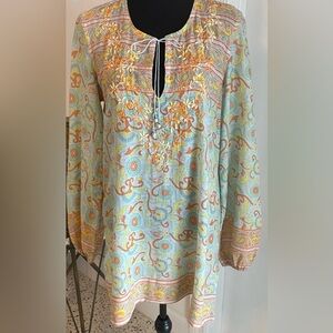 Lucky Brand Pastel Paisley Tunic